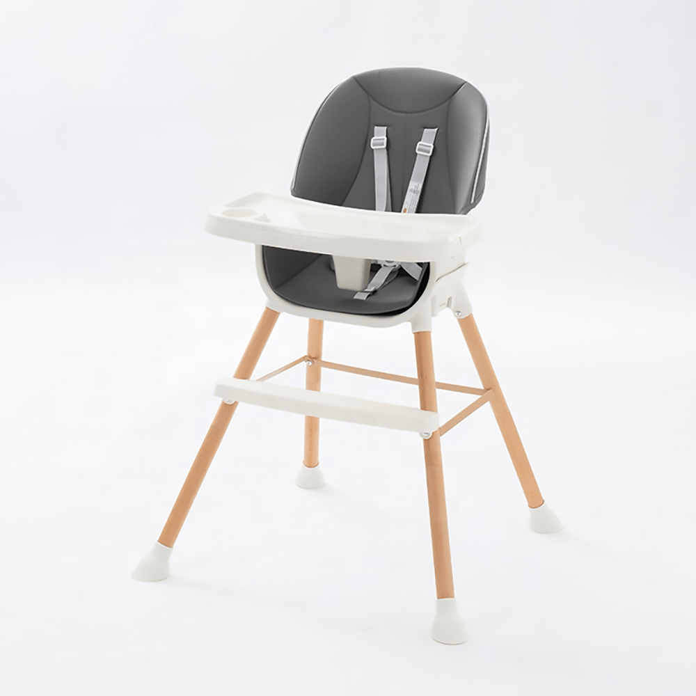 SILLA DE COMER DE MADERA PARA BEBES 5 EN 1 DE LUJO