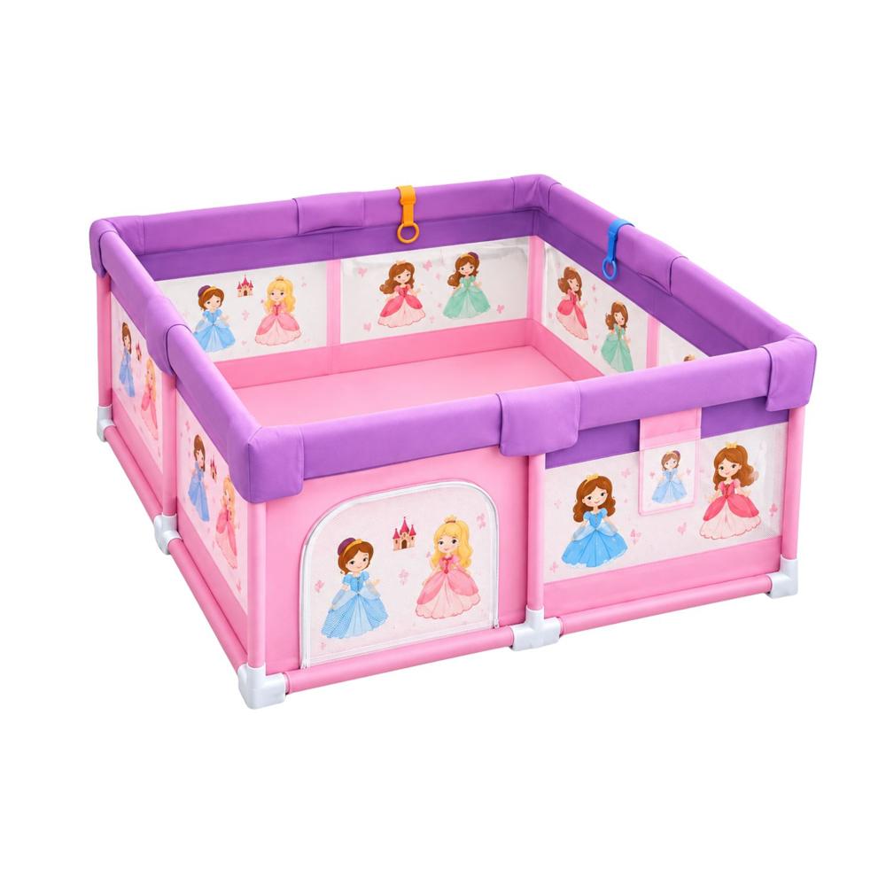 Corral Infantil Para Bebé Coral Princesa Rosado