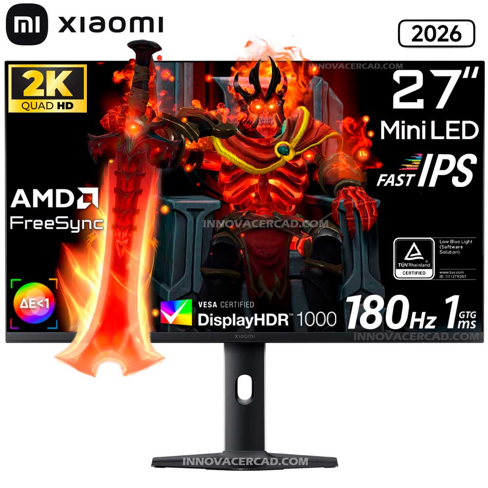Monitor Xiaomi 27 Mini LED Gaming G Pro 27Qi 2026 Fast IPS 180hz 1ms HDR1000