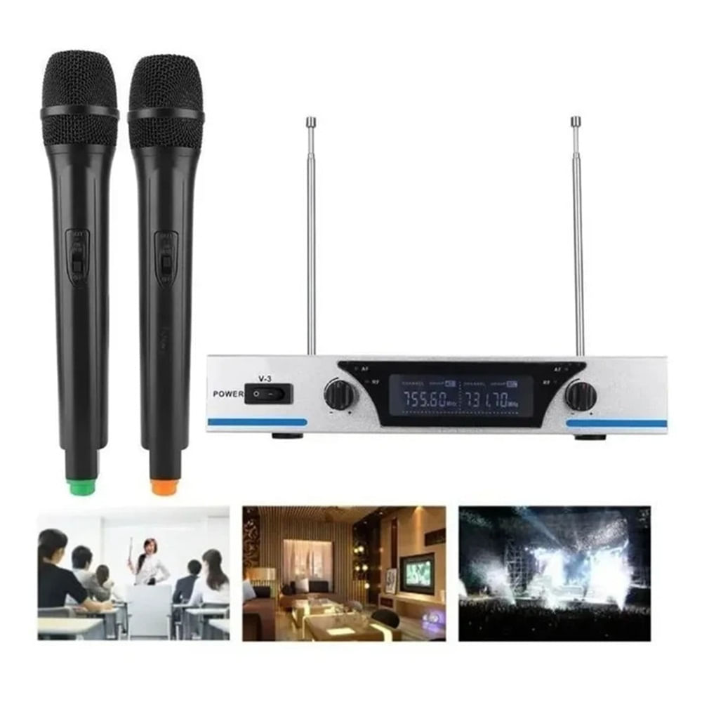 Micrófono Kit Inalámbrico Profesional - MOD XY-V-3