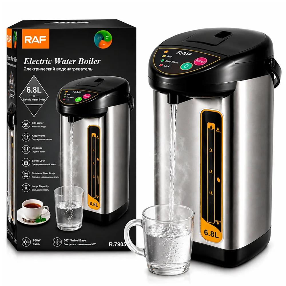 Termo Hervidor Eléctrico RAF 6.8L Acero Inoxidable