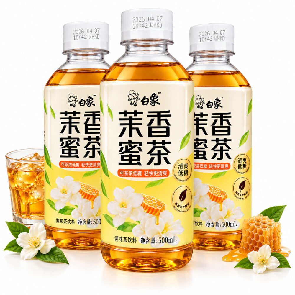 Pack 3u Té de Jazmín con Miel 500ml Refrescante y Aromático