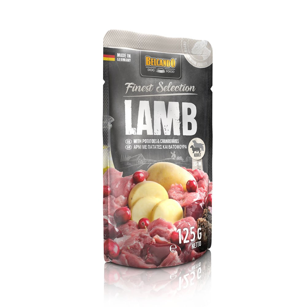 Belcando Pouch Cordero con Patatas y Arándanos 125 gr
