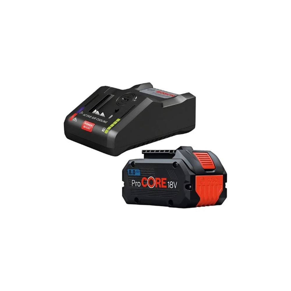 Kit Batería ProCORE 18V 8.0 Ah  y Cargador Ultra Rápido 16 Ah Bosch GAL 18V-160C