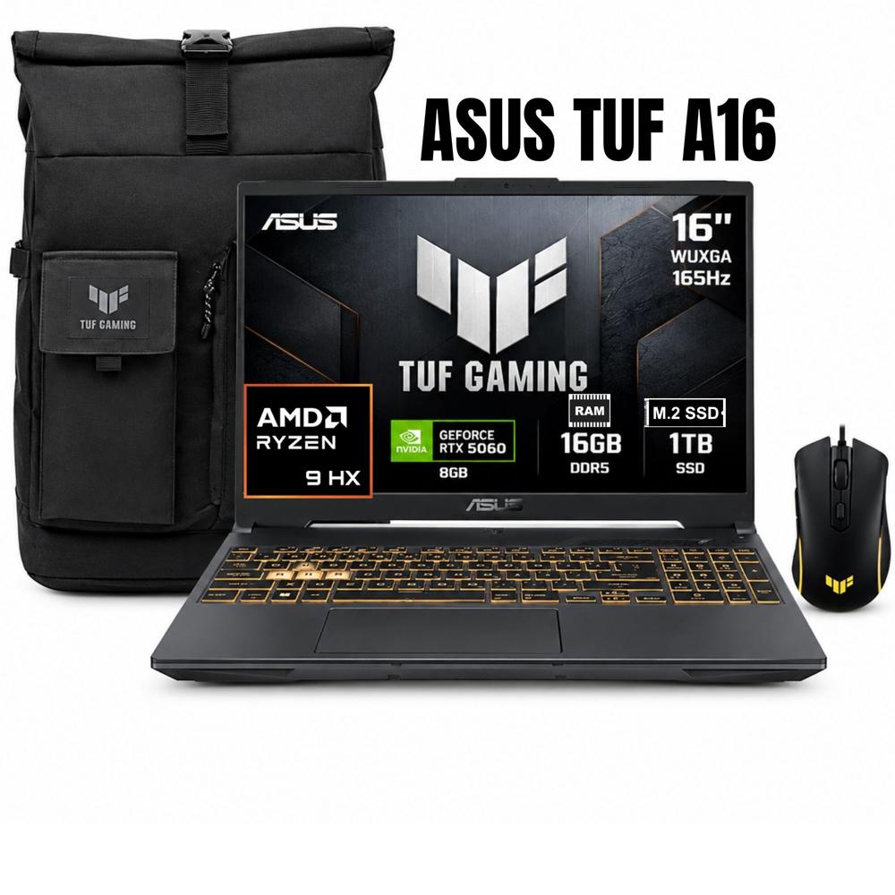 Laptop  ASUS TUF A16 AMD RYZEN 9 RAM 16GB SSD 1TB
