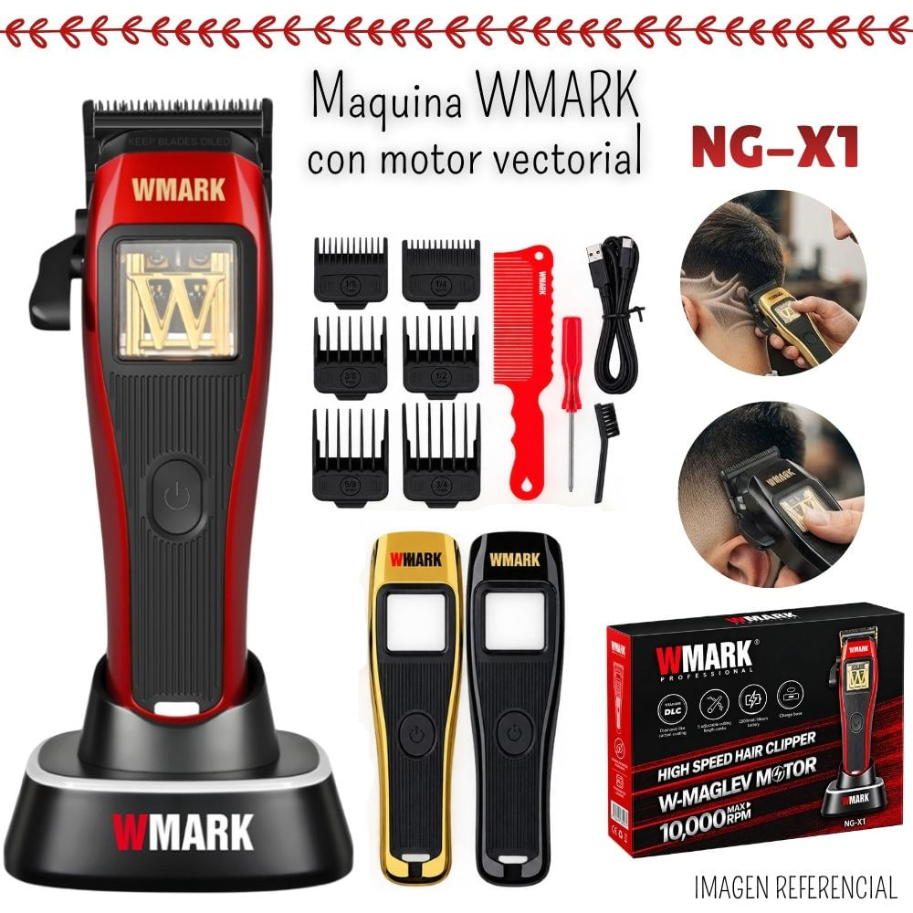 MAQUINA CORTADORA DE CABELLO WMARK CON MOTOR VECTORIAL -NGX1