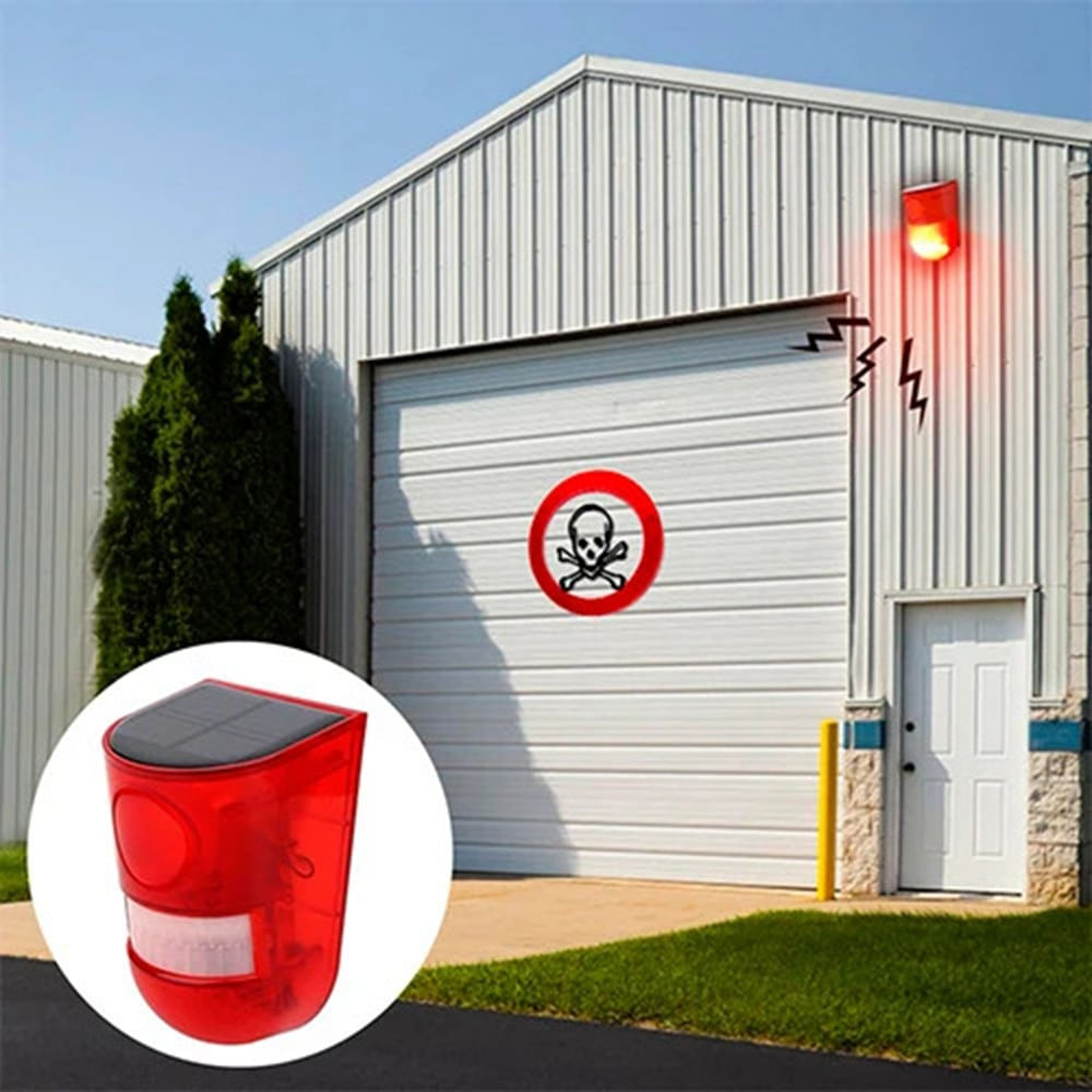 LUZ DE ALARMA SOLAR LED Recargable Portátil de Eme