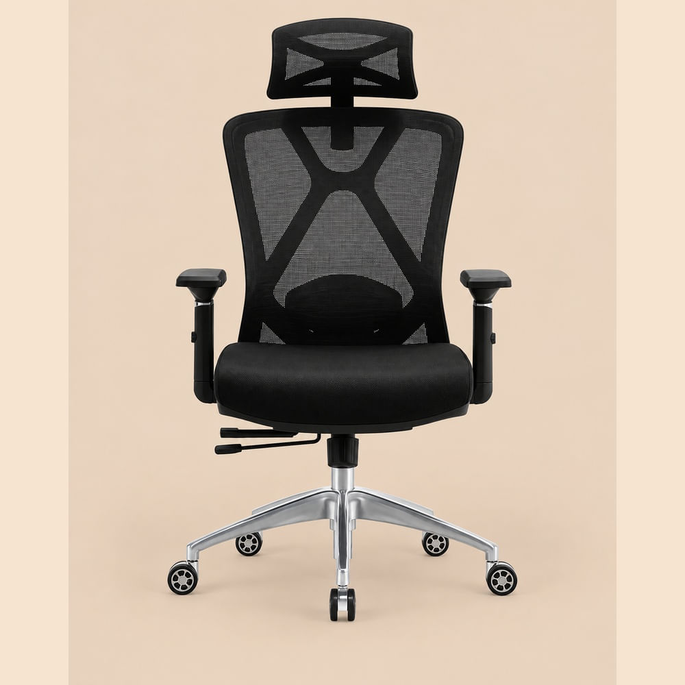 Silla Ergonómica Ejecutiva Presidente Ventitas Home Negro