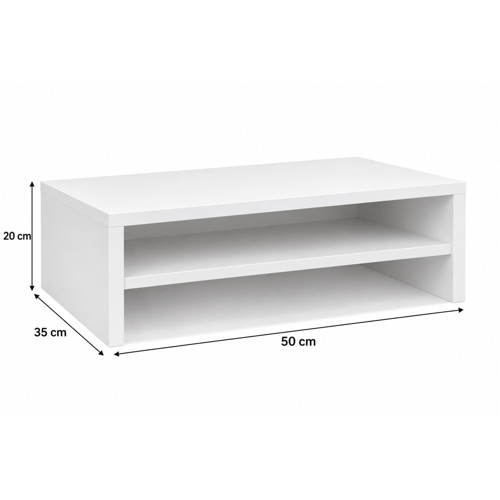 Organizador de escritorio de 20x50x35 blanco de melamine