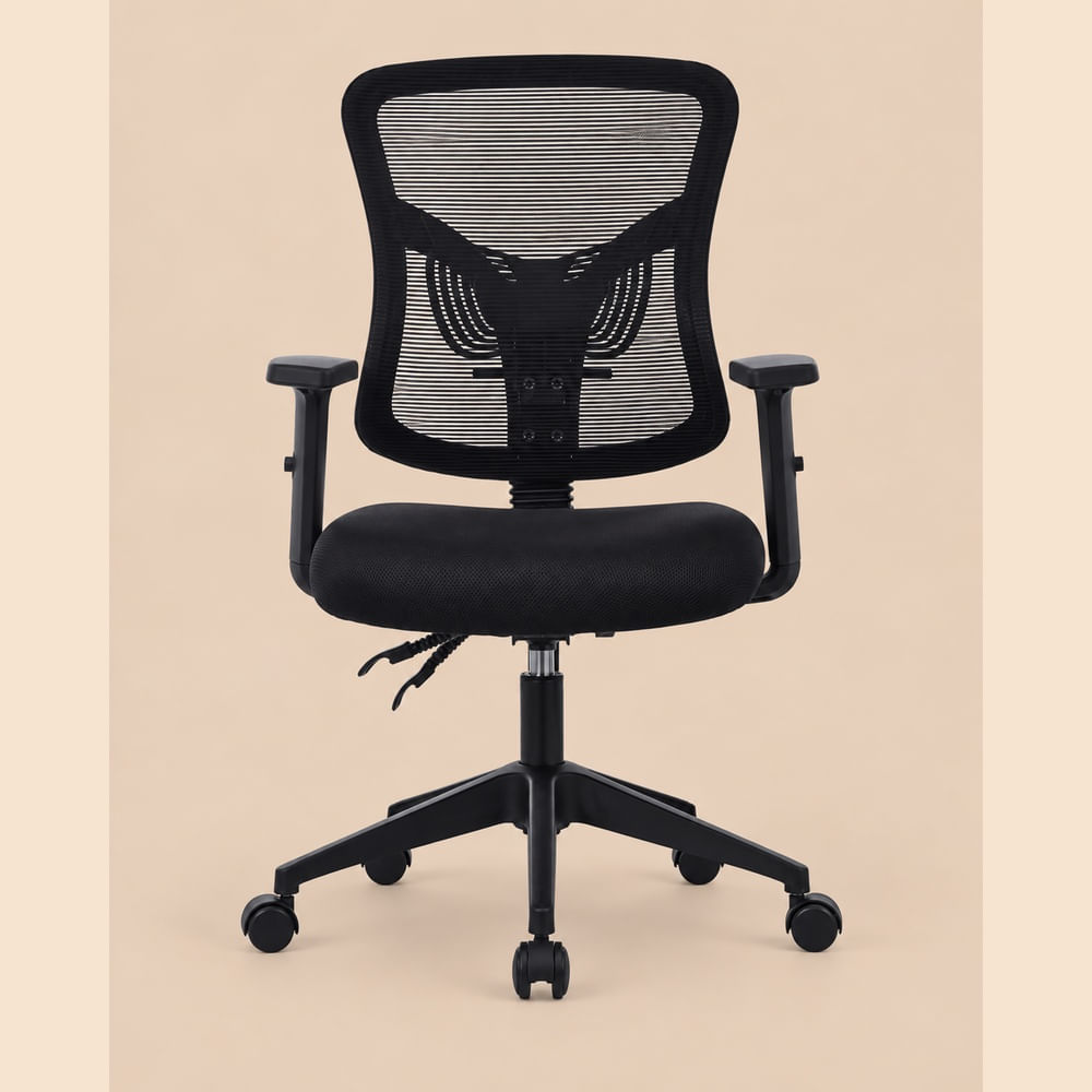Silla de Escritorio Ejecutiva Reclinable Ventitas Home Negro