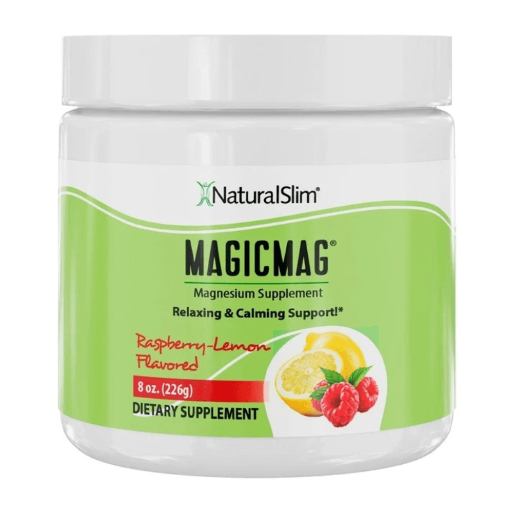 MagicMag NaturalSlim Frambuesa Lemon Citrato de Magnesio en Polvo 8 oz