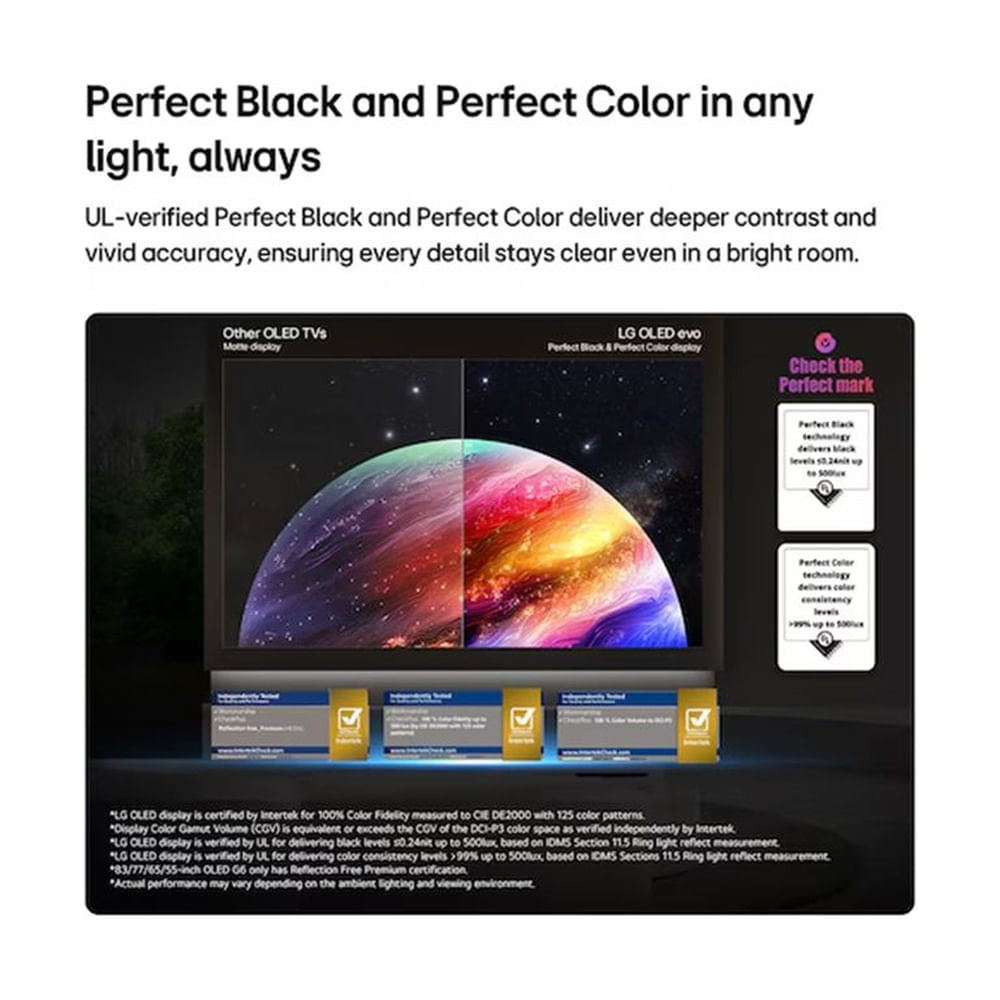 65 Inch LG Oled Evo Ai G6 4k Smart Tv 2026