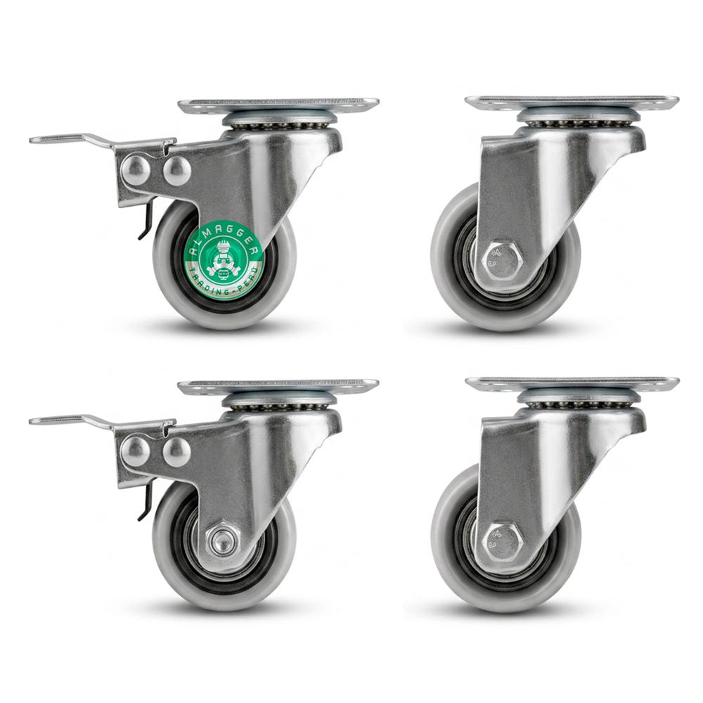 Pack Ruedas Giratorias - 1.5 Pulg. - x 04 Und. - G