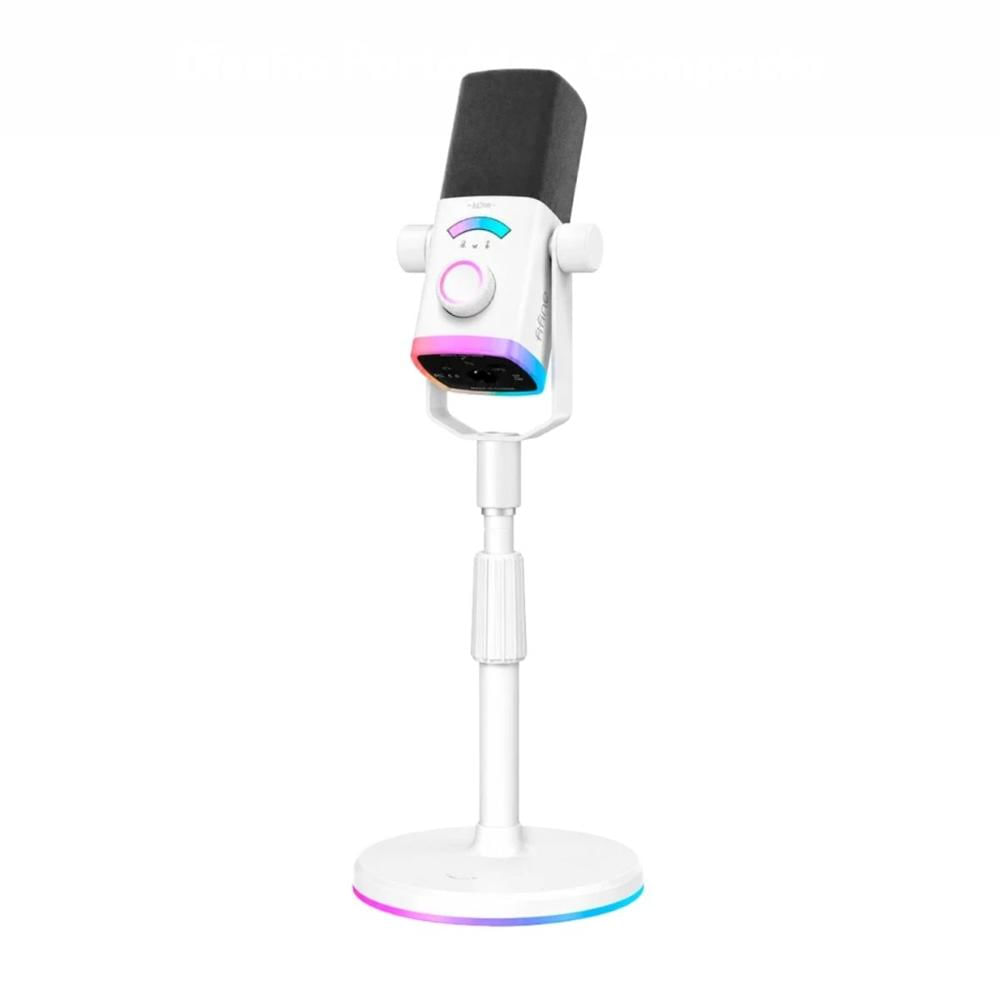 Micrófono Fifine AM8PROS RGB USB-XLR Dynamic Blanco