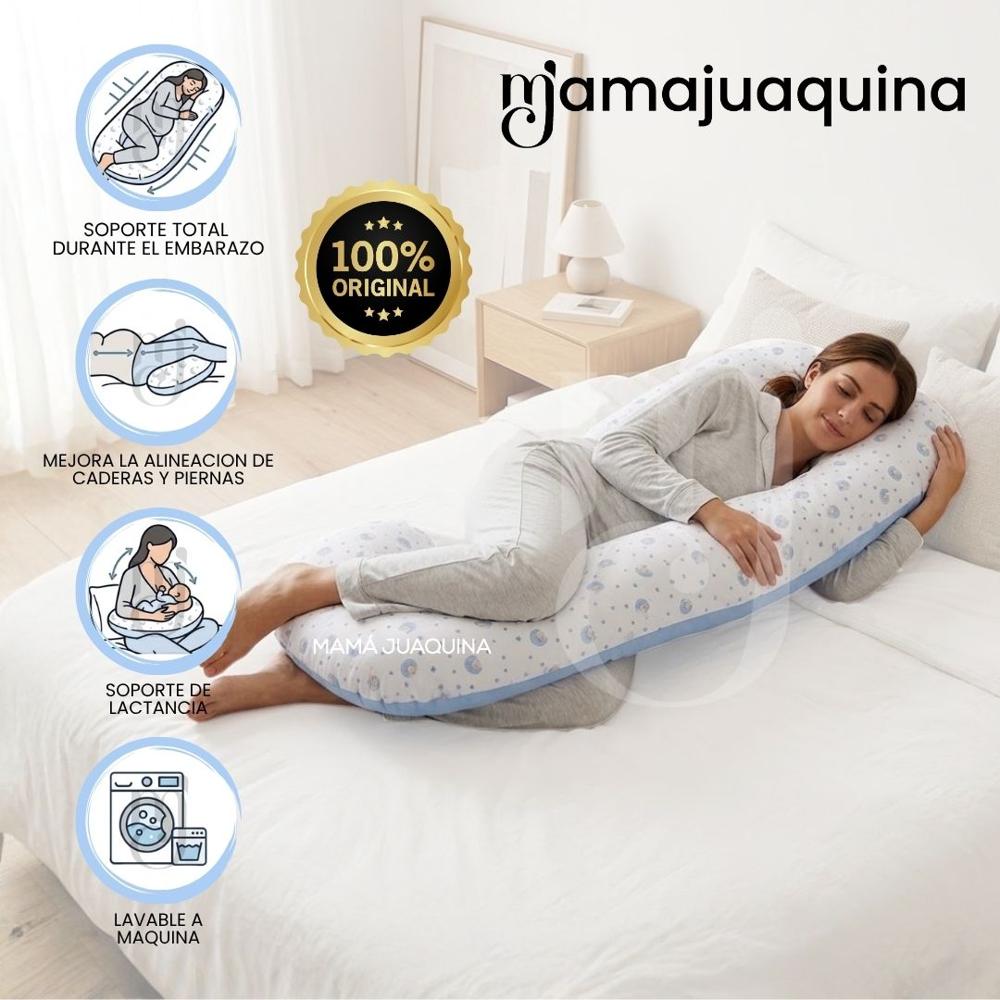 Cojín Multifuncional Para Lactancia MOM Colección Exclusiva Sky Blue