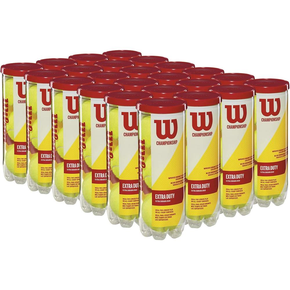 24 PACK PELOTA DE TENNIS WILSON CHAMPIONSHIP 3 UND