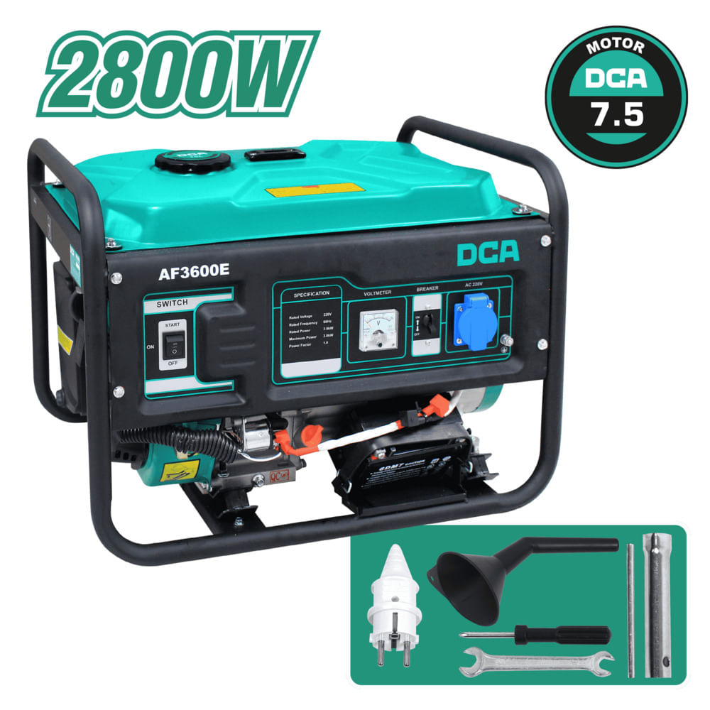 GENERADOR A GASOLINA DE 2800W - ENCENDIDO ELECTRÓNICO