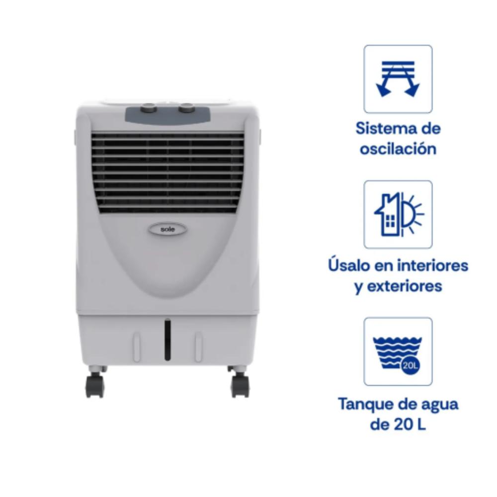 ENFRIADOR DE AIRE SOLE RAPIFRESCO ULTRA COOL 20 L SOLRAP001