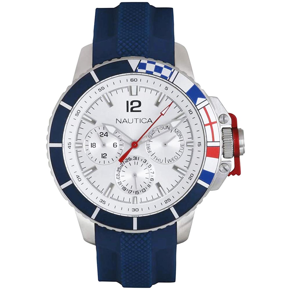 Reloj Nautica Bay Ho NAPBHP903 Multifuncional Correa de Silicona Azul