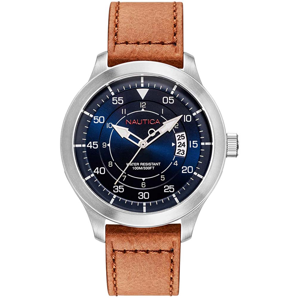 Reloj Nautica Point Loma NAPPLP901 Fecha Correa de Cuero Diial Azul