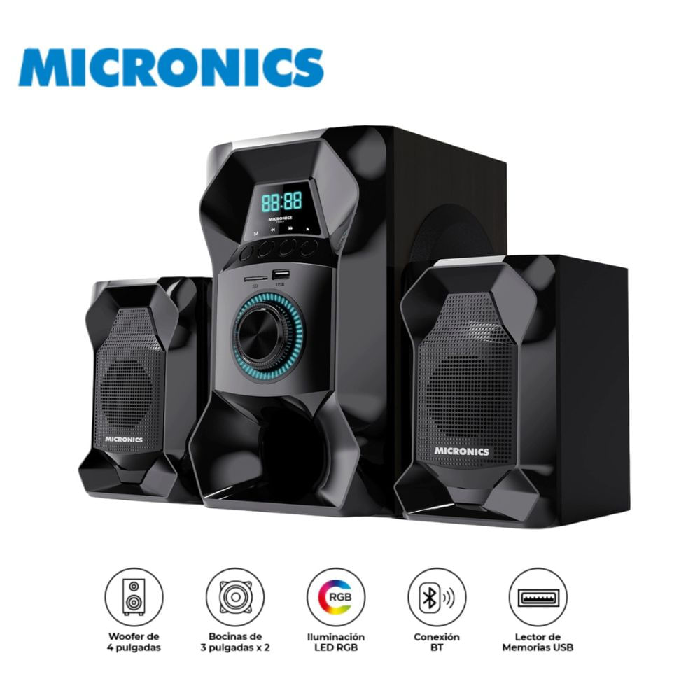 Parlante Micronics Fenix MIC-S7502BT 2.1 USB Bluetooth