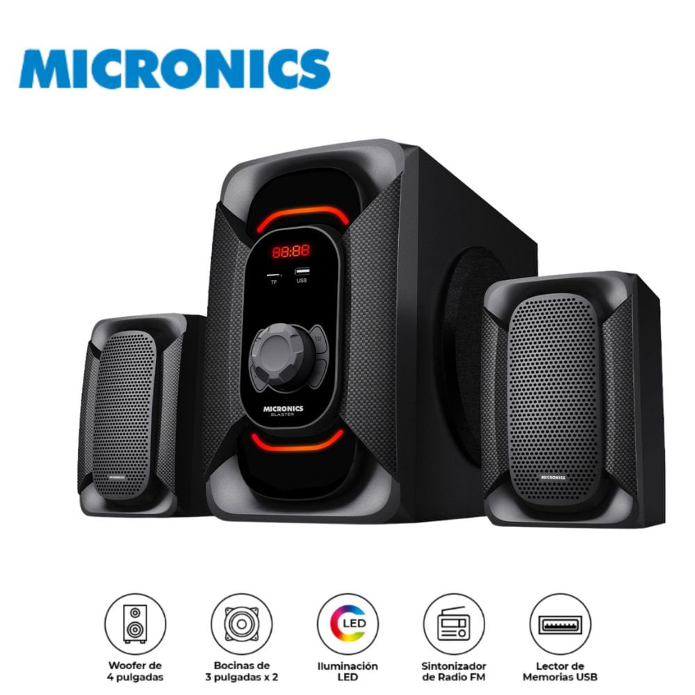 Parlante Micronics Blaster MIC-S7401BT 2.1 USB Bluetooth
