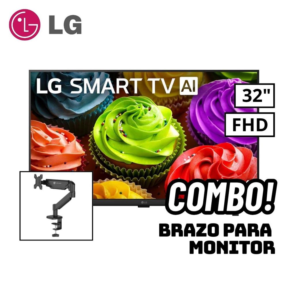 TELEVISOR LG 32 SMART TV WEBOS HUB FHD LED 2026 - 32LB650BPSA + BRAZO PARA MONITOR