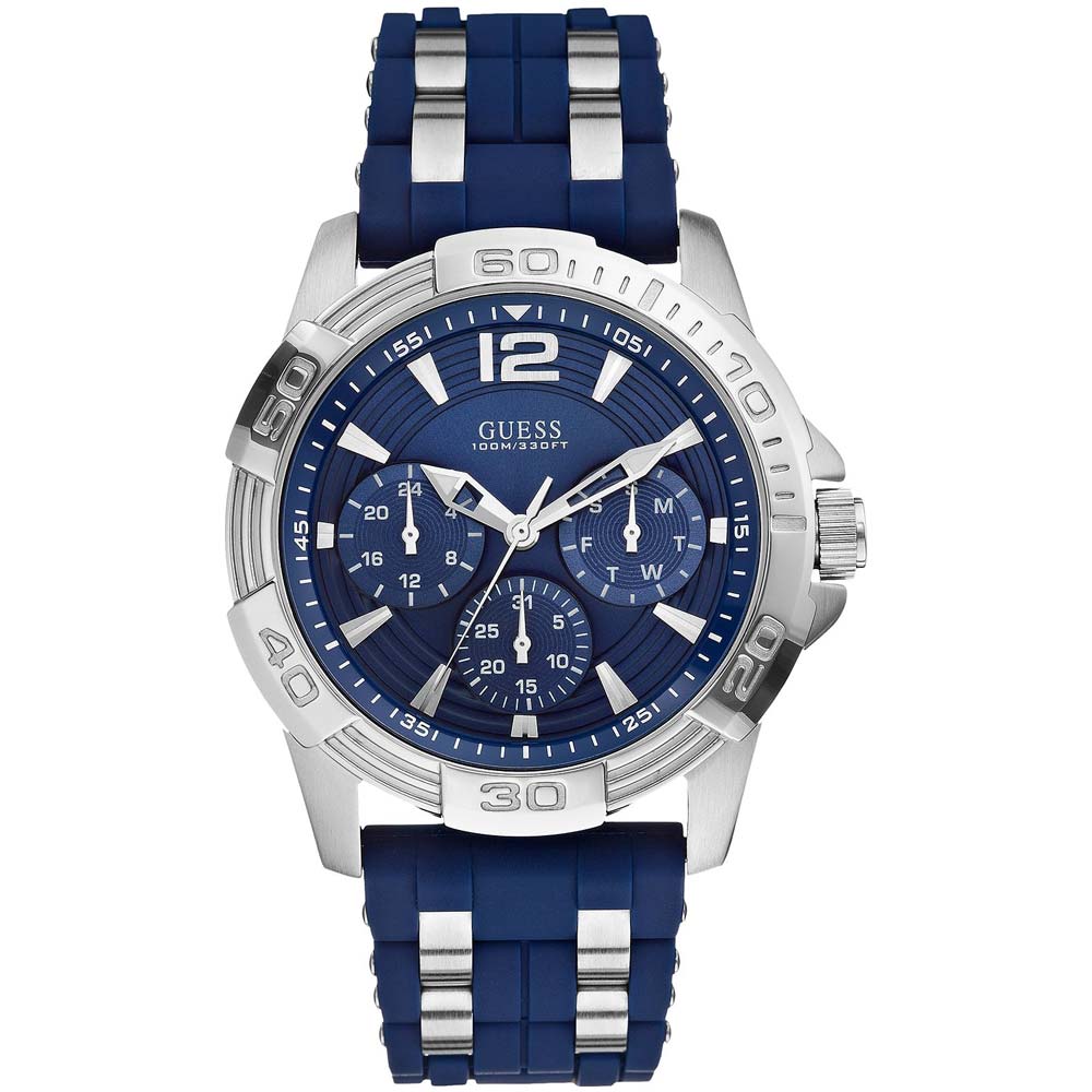 Reloj Guess Oasis U0366G2 Multimedia Correa de Silicona y Dial Azul