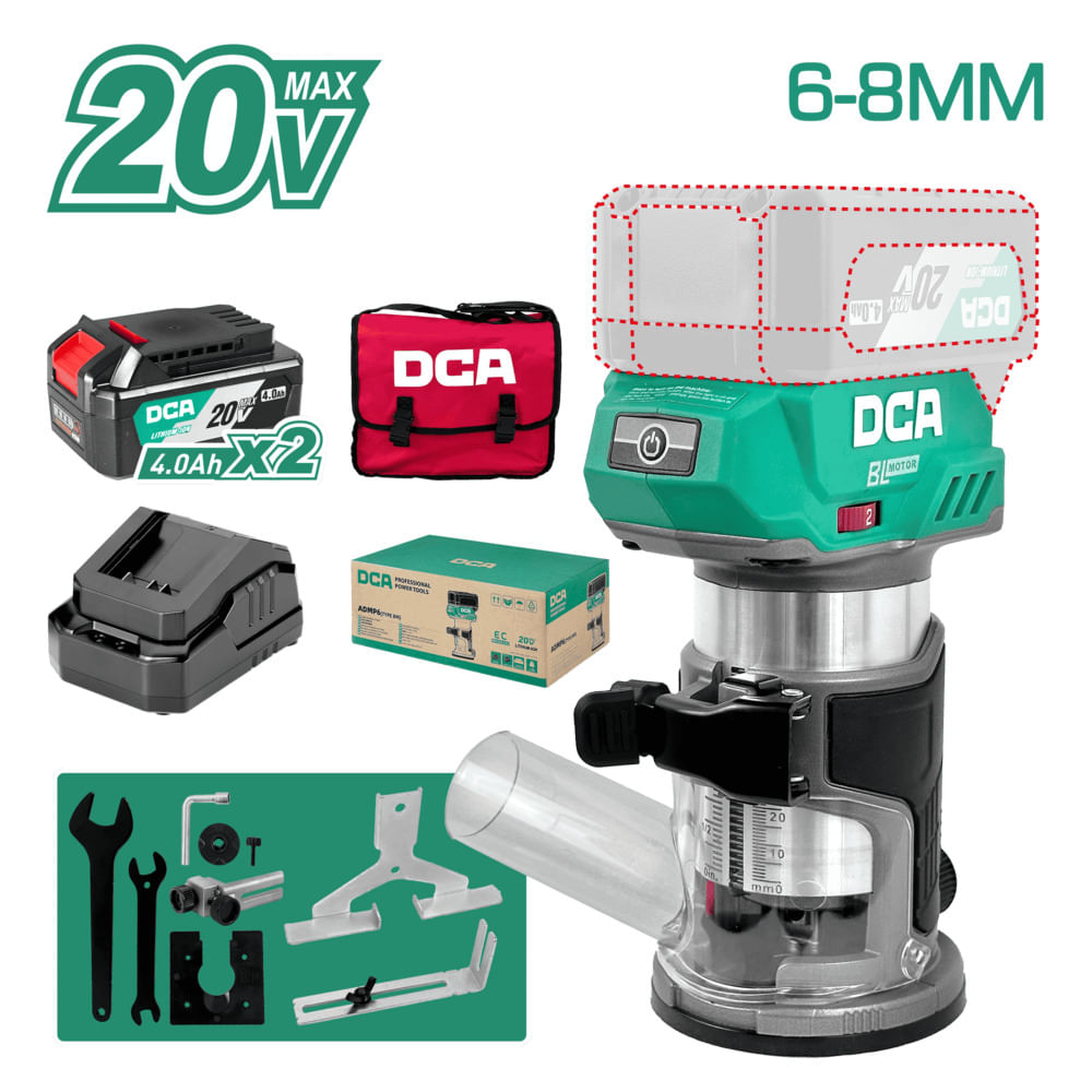 CANTEADORA 20v 10000-30000RPM 6-8MM