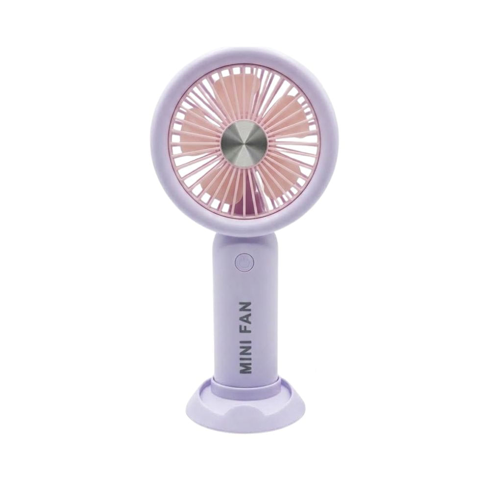 Mini Ventilador Portatil Recargable Lila FM-003