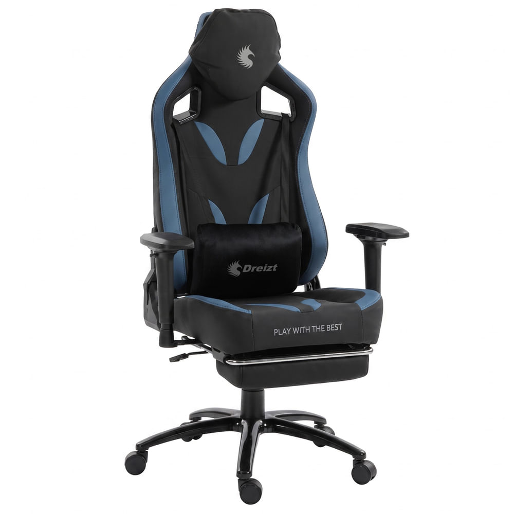 Silla Gamer Dreizt Thunder Series Azul Premium Rec