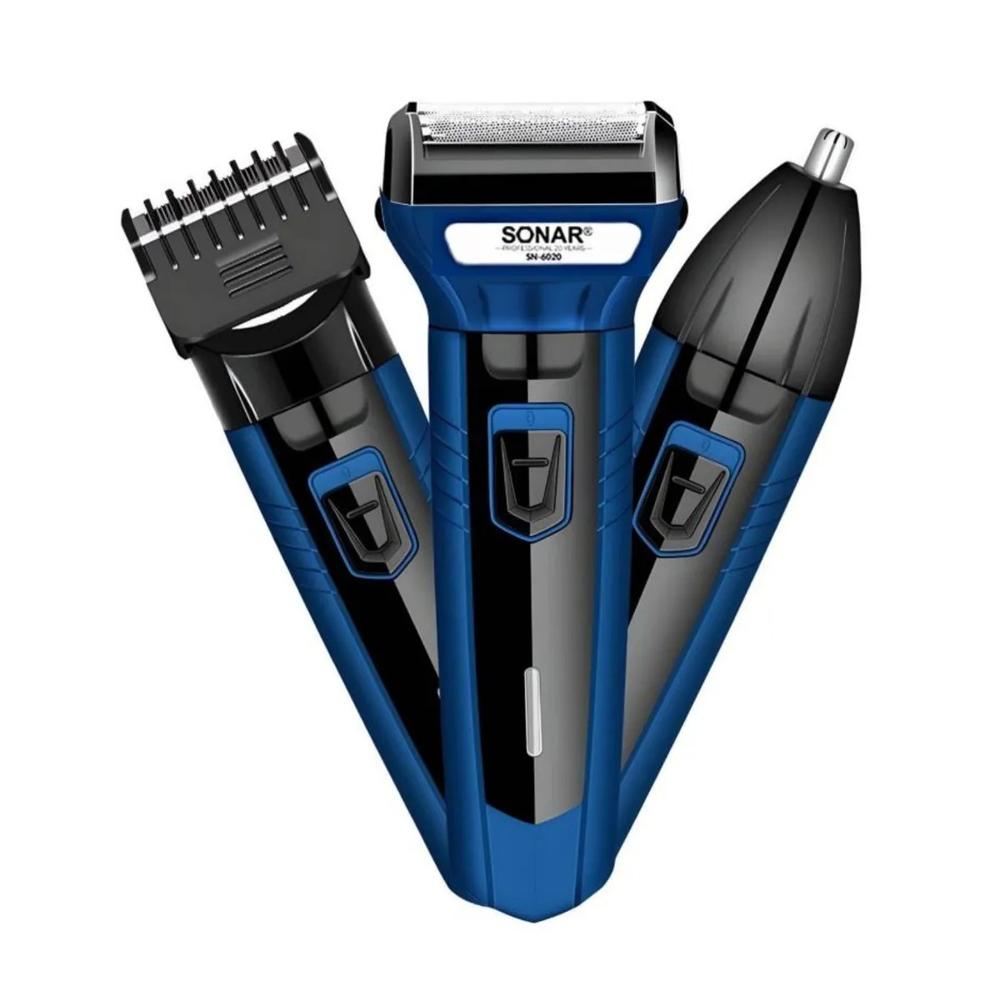 Máquina Afeitadora 3 en 1 Cabezal Intercambiable Inalámbrica.