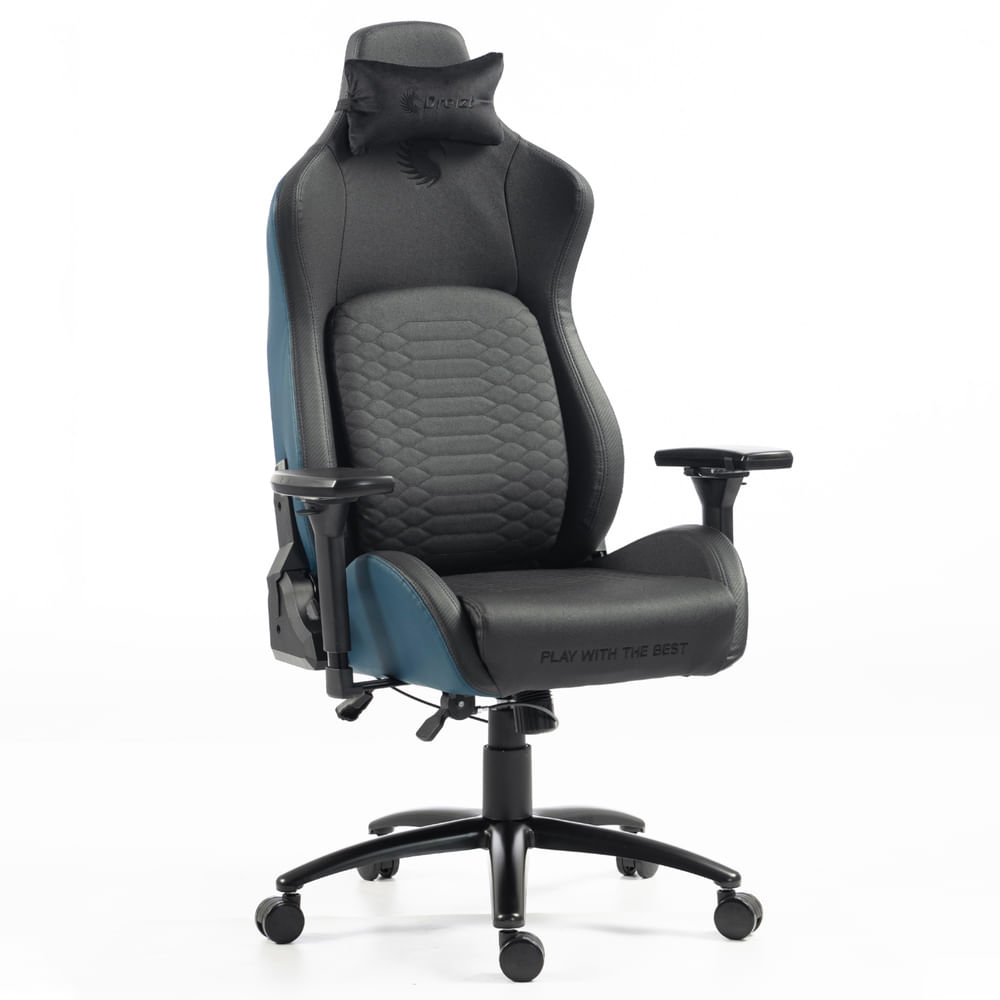 Silla Gamer Dreizt Titan Series Azul Dark Premium 