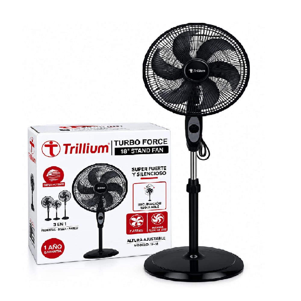 Pack x 2  Ventilador de pie 18 TRILLIUM -190W - TX-F381