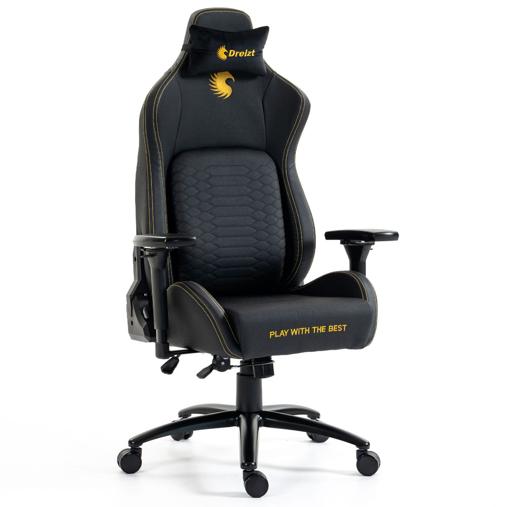 Silla Gamer Dreizt Titan Series Golden Dark Premiu