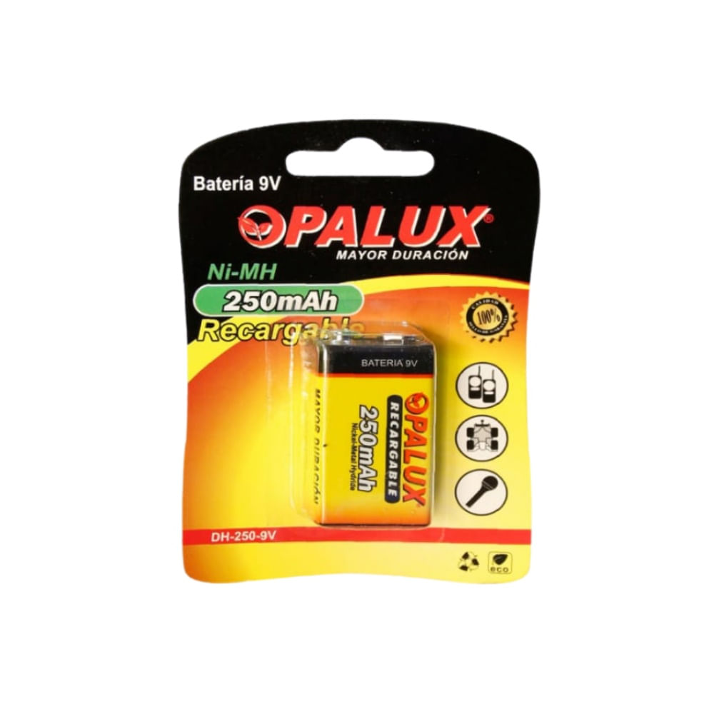 Bateria Pila Opalux 9v Recargable
