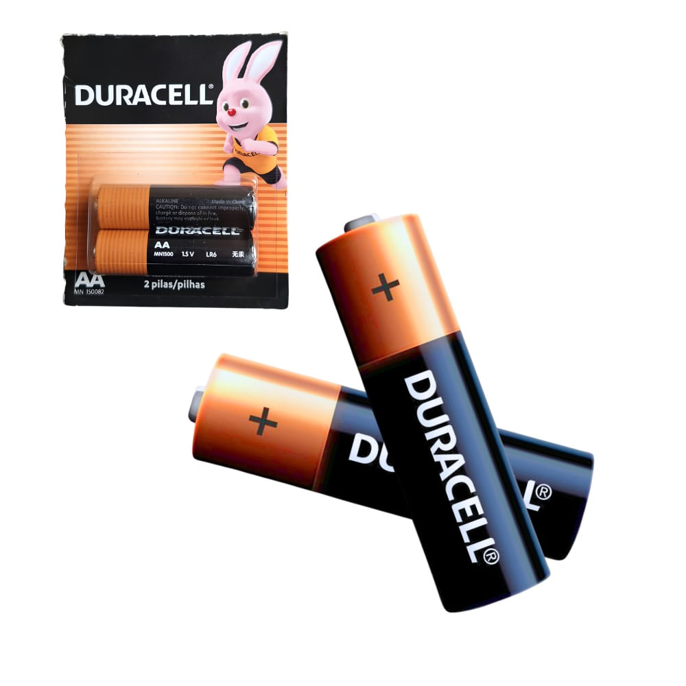 Pilas Alcalinas AA Duracell MN1500B2 x2 Unidades 1.5V