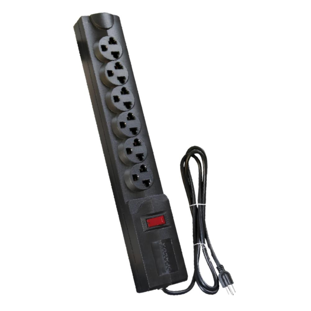 Supresor de pico 6 tomas 2 metros Opalux 14-515AB-2M