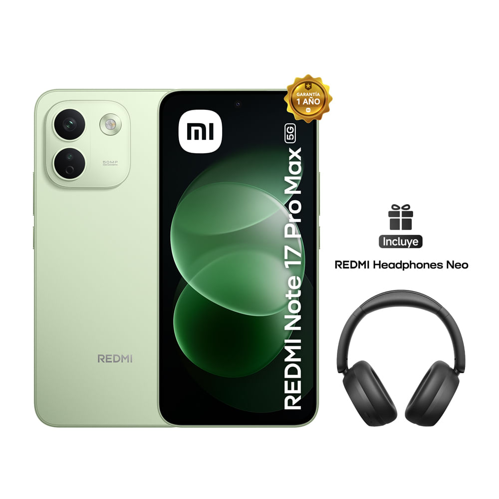 Ceular Note 17 Pro Max 5G 8+256 Green + Headphones Neo