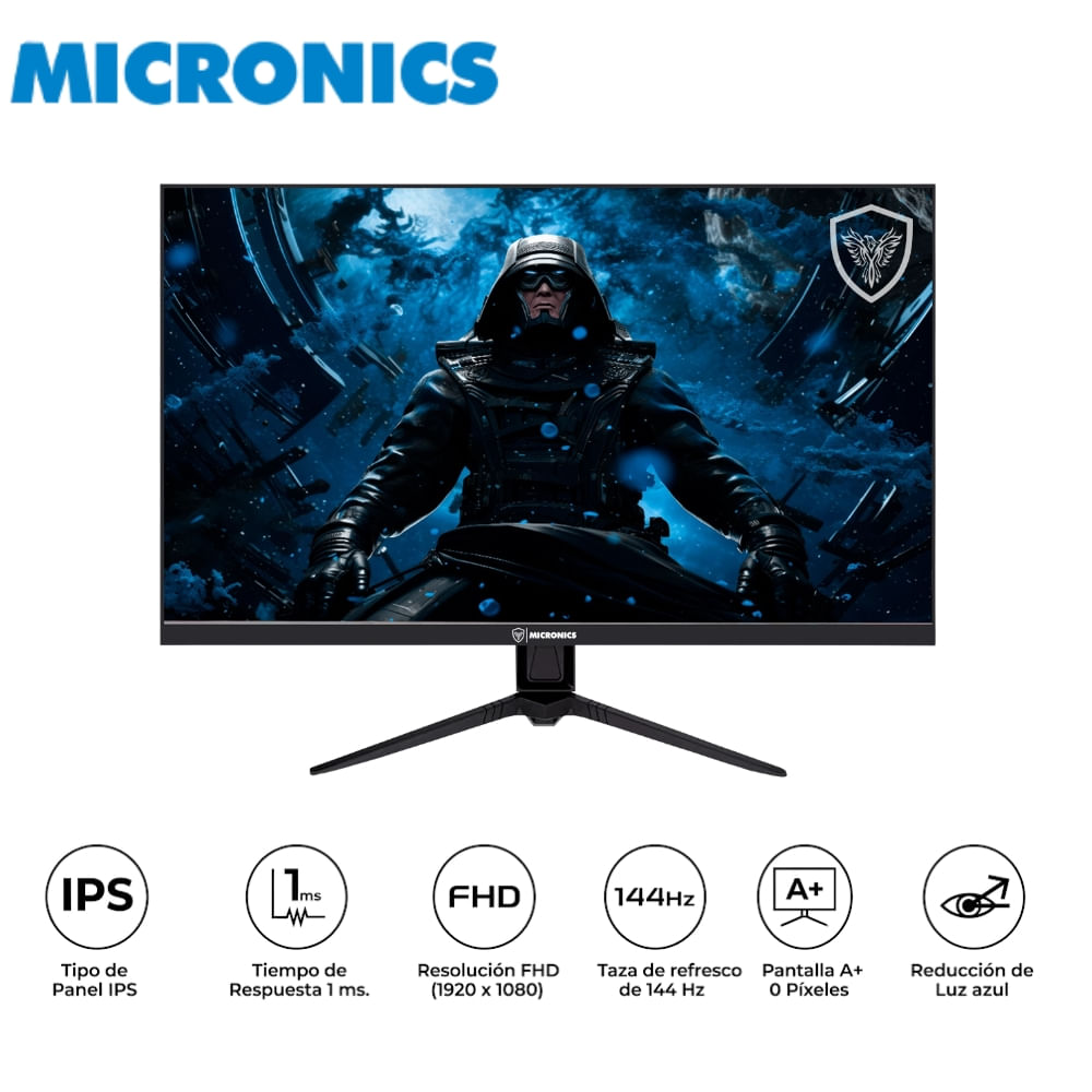Monitor Gamer Micronics Fenix MIC-MF27FF144 27 Pulgadas FHD IPS 144Hz