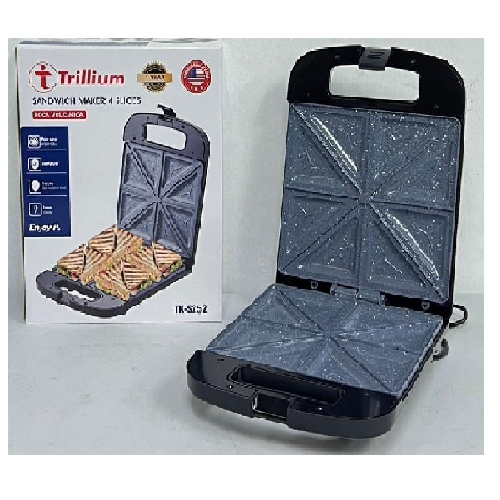 Sandwichera 4 Panes Trillium TX-S252 Negro-2500W