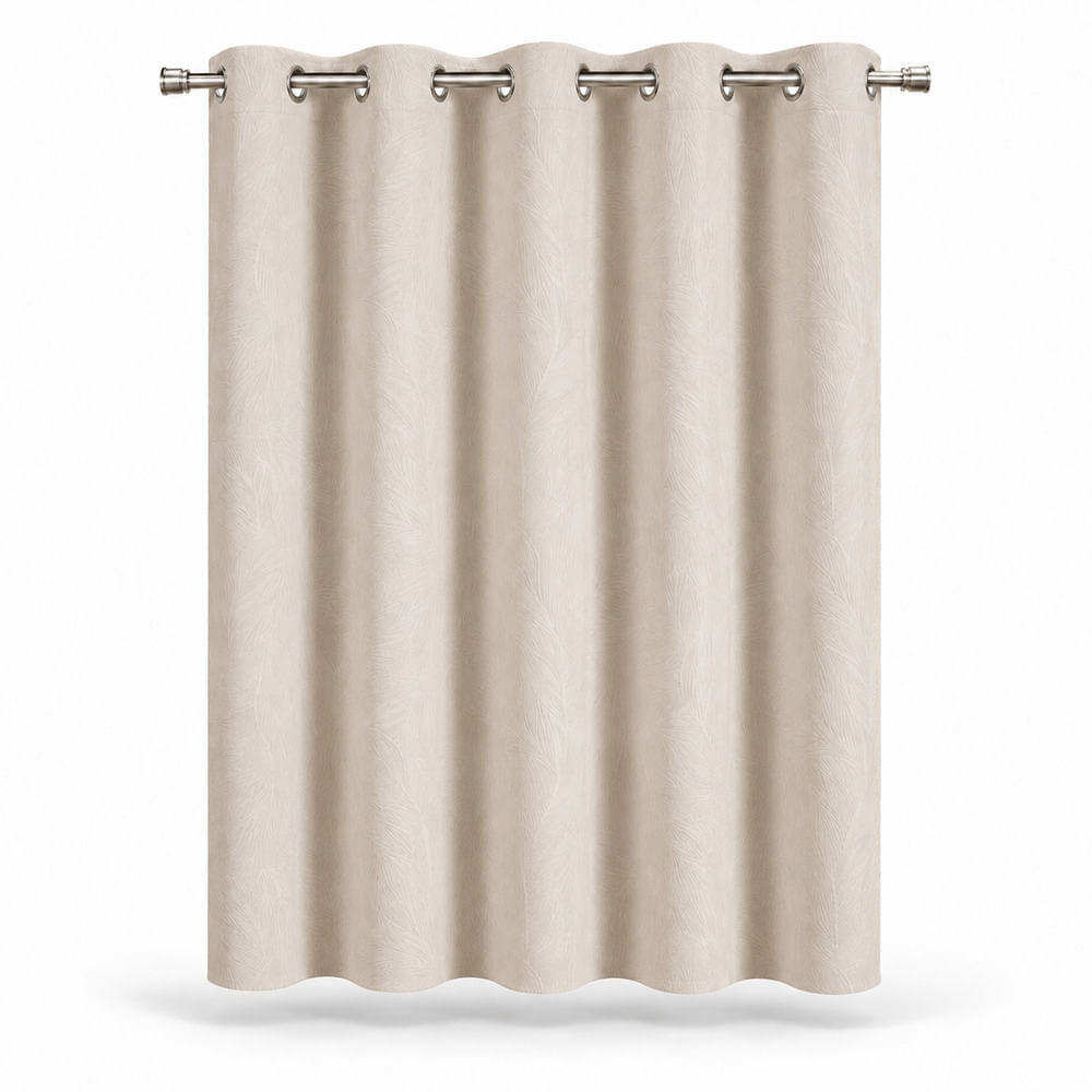 Pack x 2 Cortinas Blackout 135x220cm Gris Claro Orange