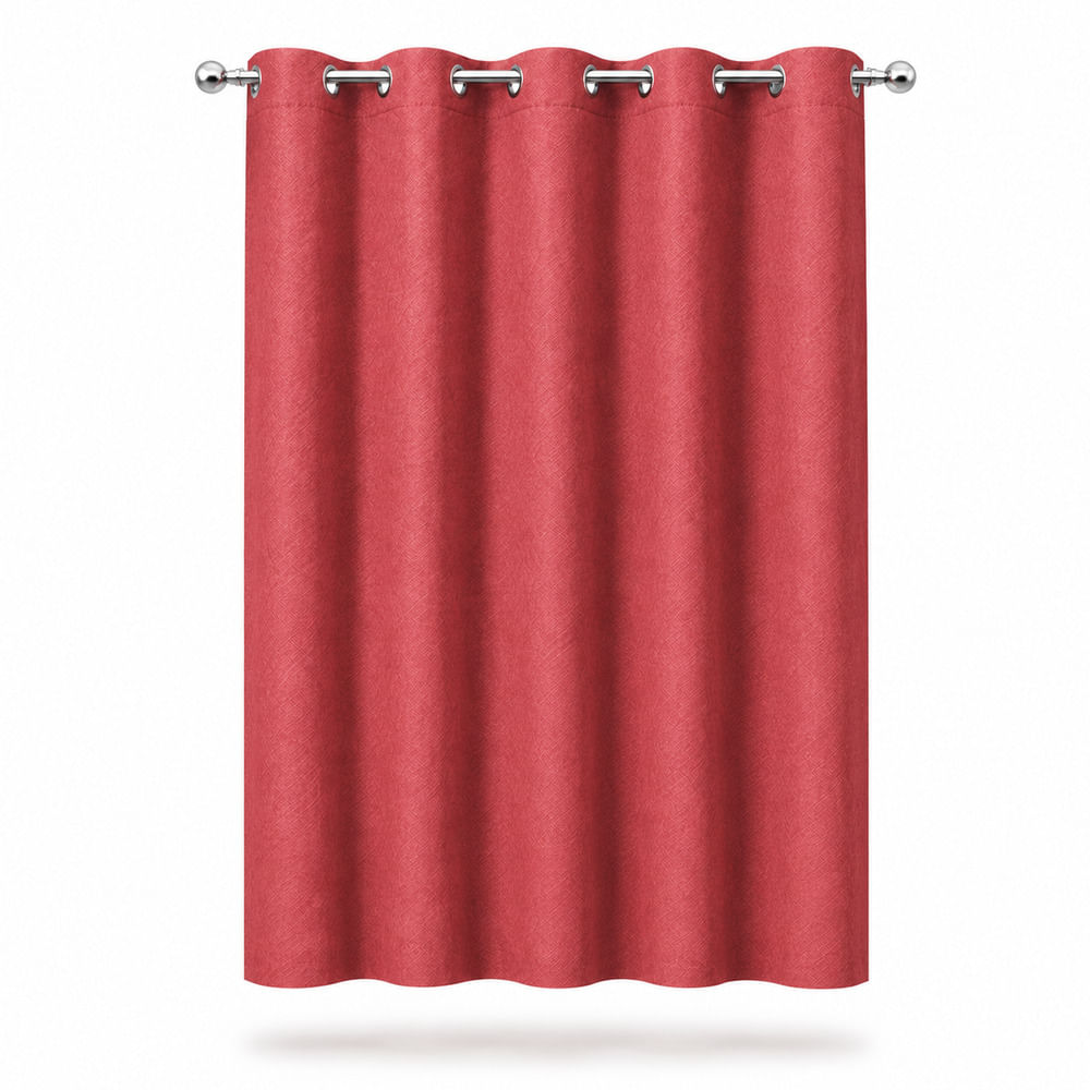Cortina de tela 135x220cm Rojo Oscuro Orange
