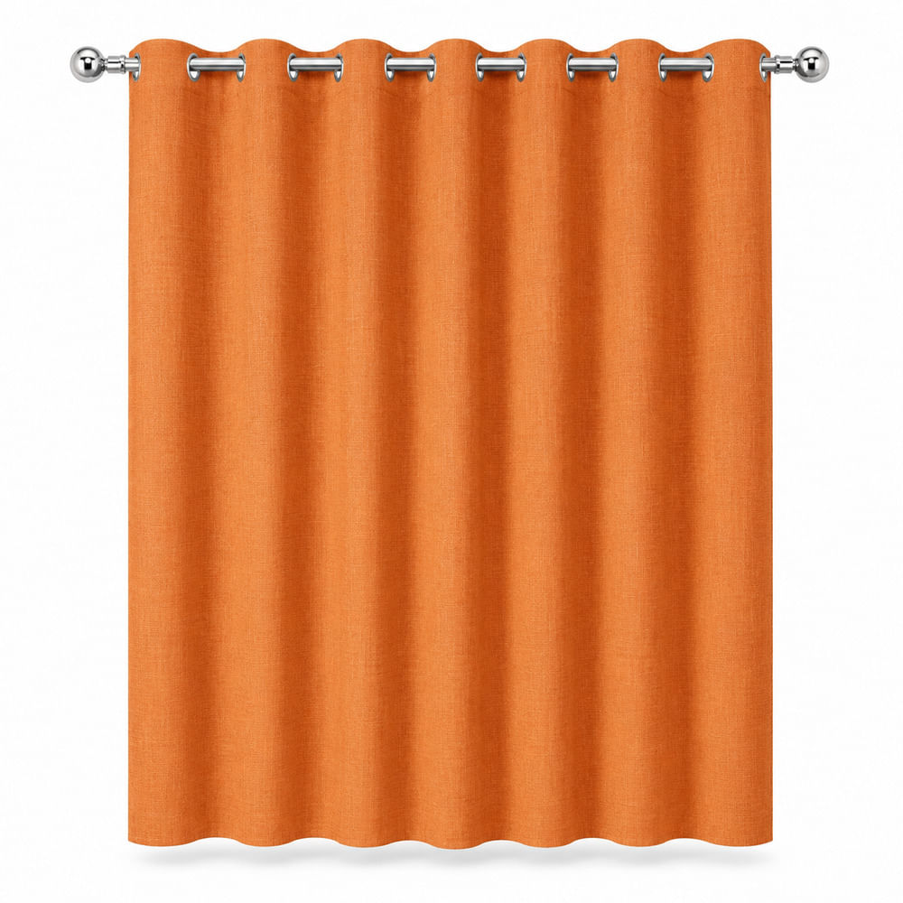 Cortina de tela 140x220cm Ocre Orange