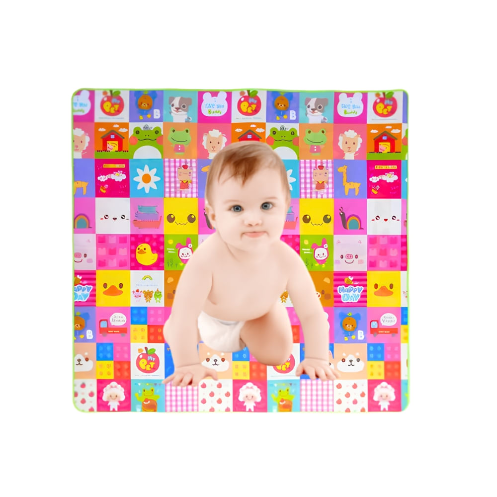 Juguete Piso de Gateo Suave Lavable Animalitos Kawaii de 180 cm x 200cm