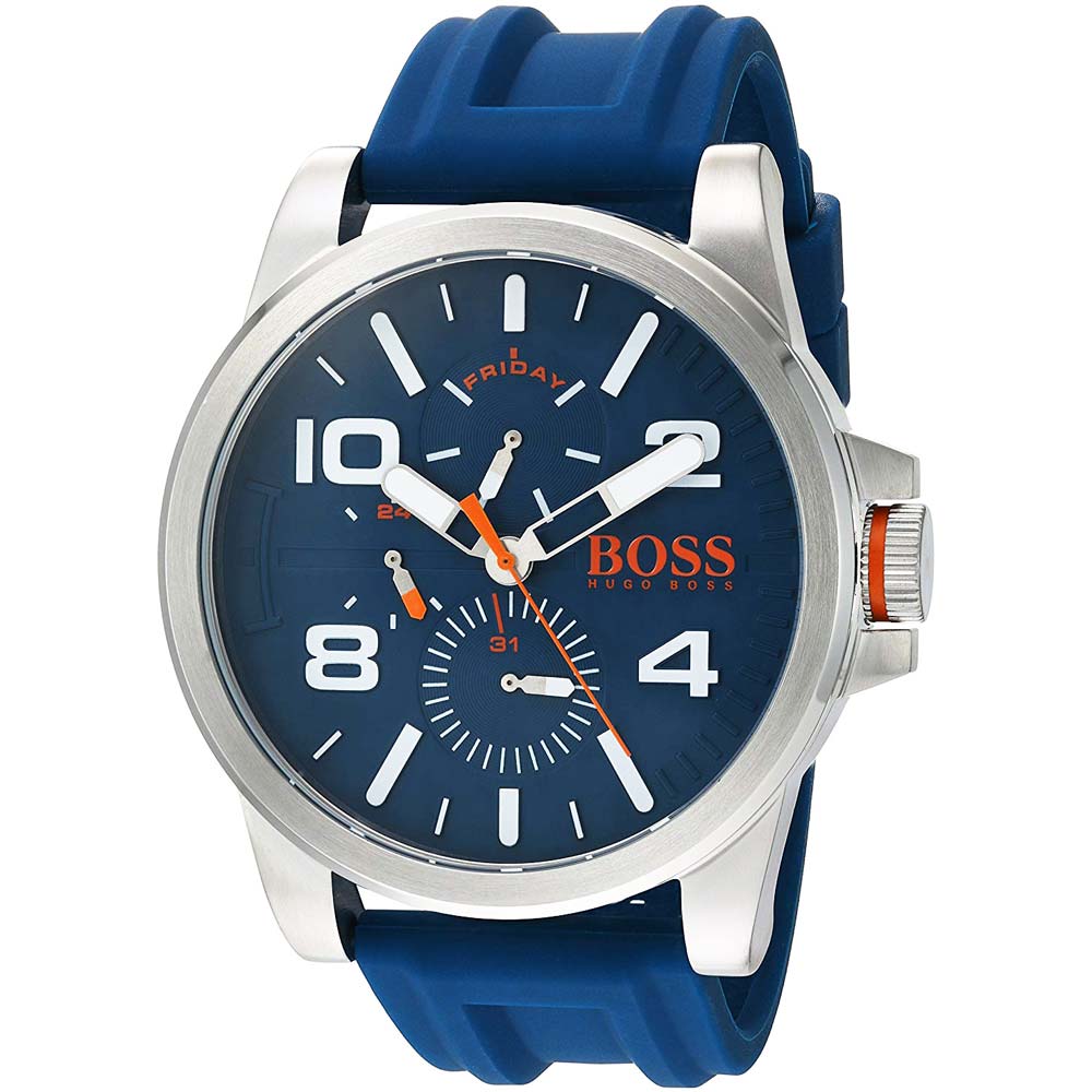 Reloj Hugo Boss Detroit 1550008 Multifuncional Correa Silicona Azul