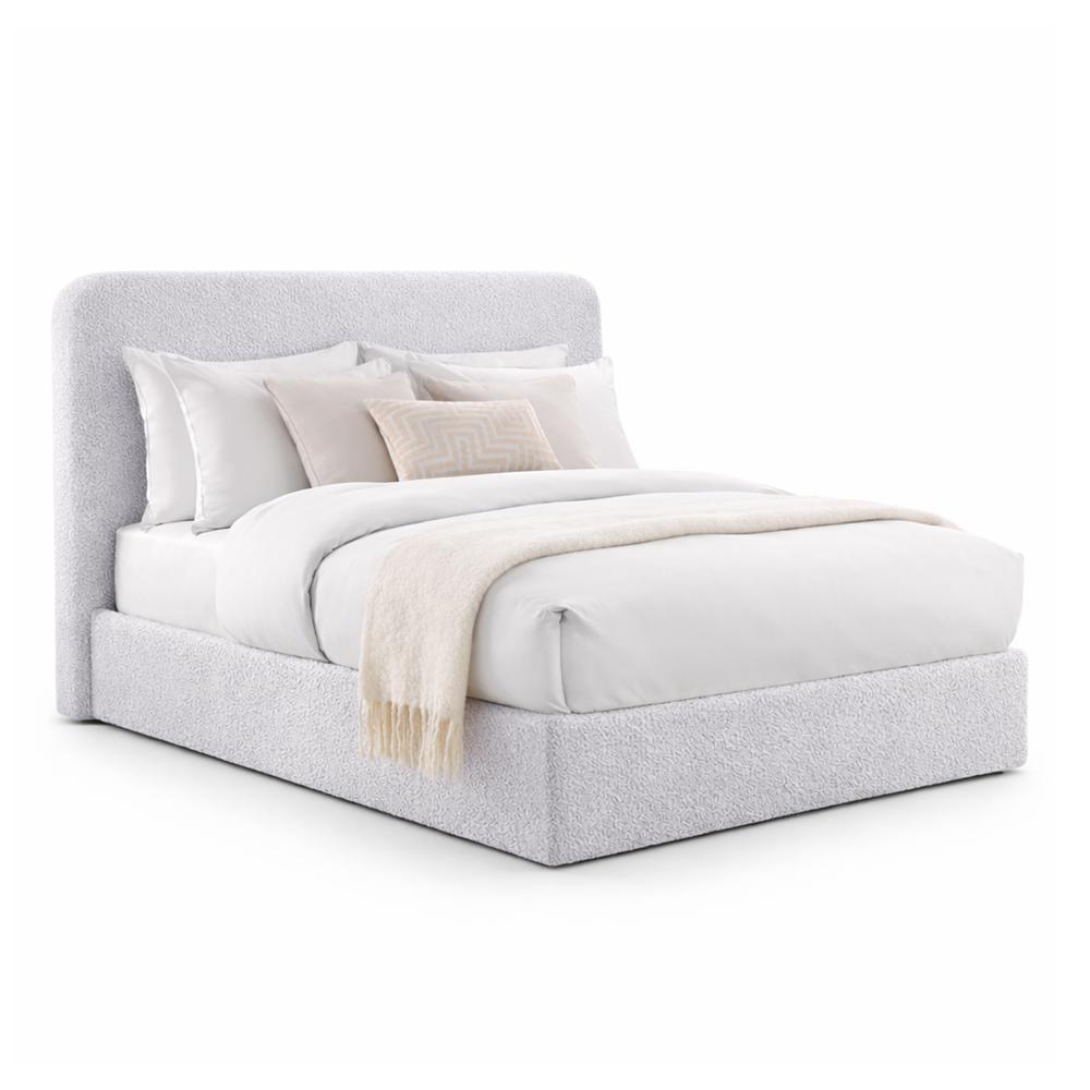 Cama Tapizada California LeMueble Curvo 2 Plazas P