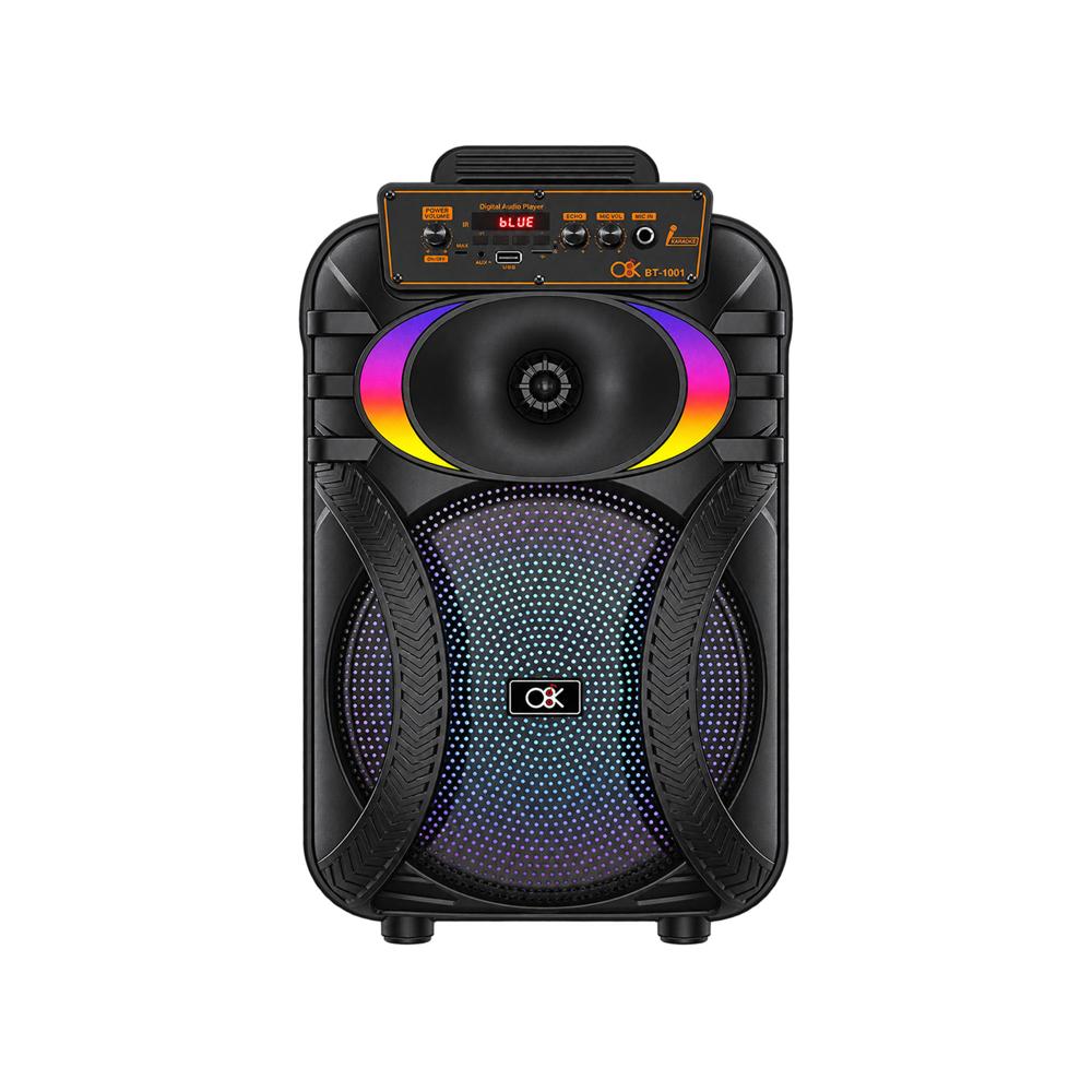 Parlante Portátil de 10 Pulgadas Bluetooth Recargable con Karaoke