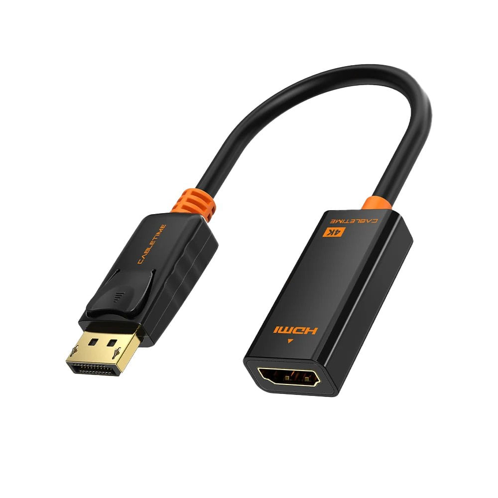 Adaptador DisplayPort a HDMI CABLETIME 4K 30Hz Seg