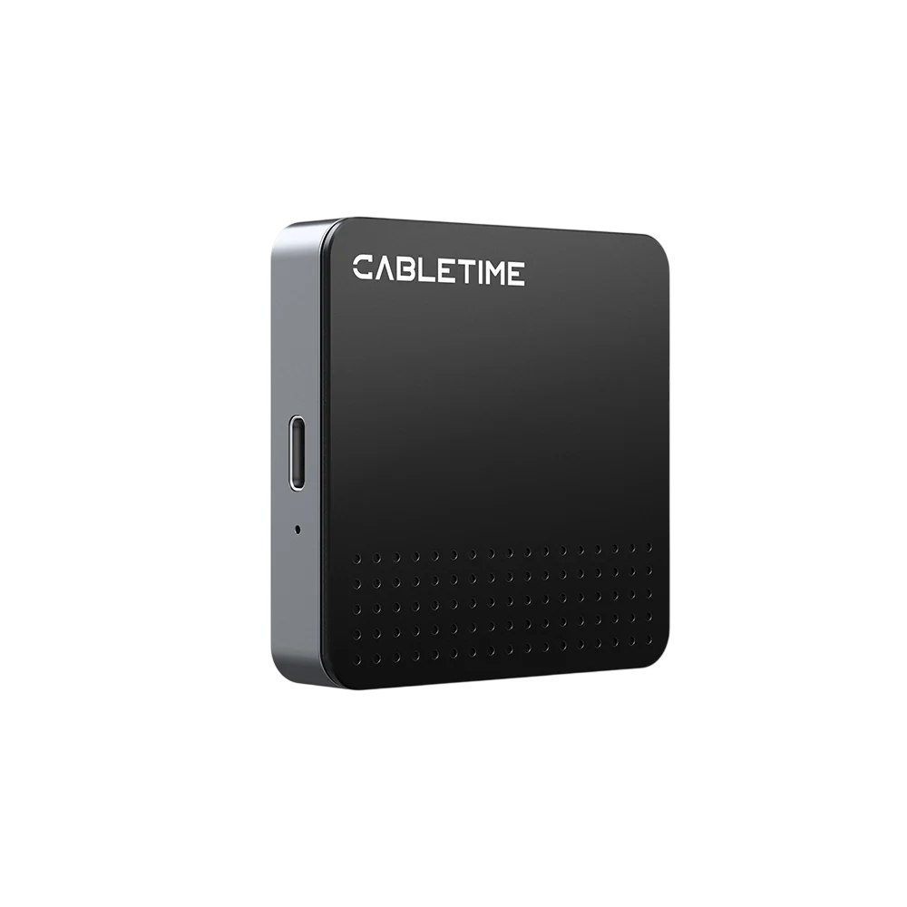 Case Enclosure M.2 NVMe 2230 USB-C CABLETIME Magnético 10Gbps Aluminio MagSafe iPhone MacBook CB33G